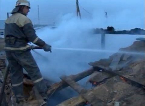 Видео: пожар на свиноферме в с. Пески Баштанского района