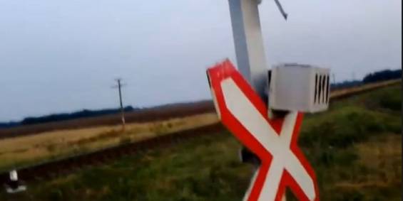 Відео: Баштанський залізничний переїзд»