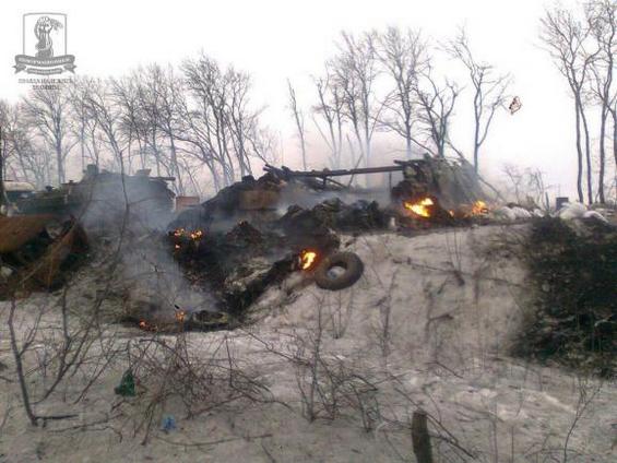 Під Дебальцевим військові розгромили танкову групу бойовиків»