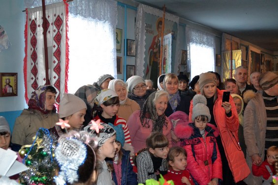 Вітання дітей зі святом Миколая у Свято-Пантелеймонівському храмі м. Баштанка»