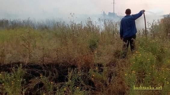 Ліквідували без рятувальників пожежу за мікрорайоном «Райсад» м. Баштанка»