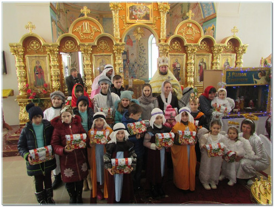 Різдвяні вітання у Свято-Миколаївському храмі м. Баштанка та вертеп
