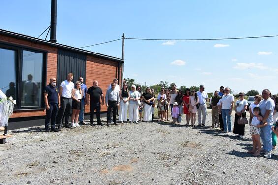 У Баштанській міській територіальній громаді відбулося відкриття семи модульних житлових будинків для ВПО та фельдшерсько-акушерський пункт»