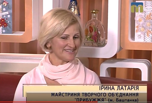 Ірина Латарія у студії телеканалу Миколаїв